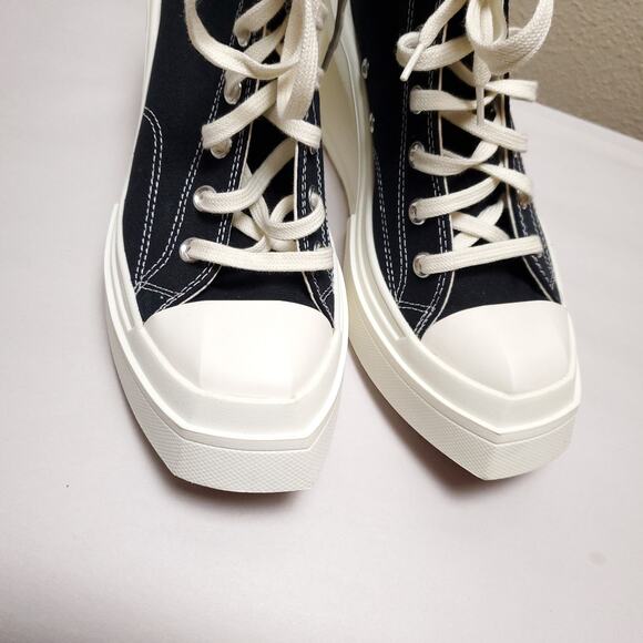 NEW CONVERSE Women and Wedge Chunky Sole Chuck Taylor High Top Sneakers Shoes - Picture 6 of 15
